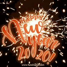 Happy New Year Fireworks GIF - Happy New Year Fireworks Happy2020 GIFs