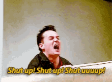 Shut Up Chandler GIF - Shut Up Chandler Friends GIFs