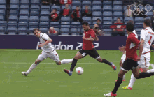 Kicking Mohamed Salah GIF - Kicking Mohamed Salah International Olympic Committee250days GIFs