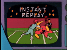 The Simpsons Football GIF