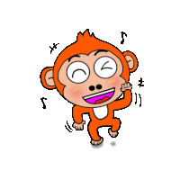 Monkey Animal Sticker - Monkey Animal Happy Stickers