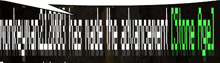 a black background with white lines and green letters that says " i made it while i was a kid "