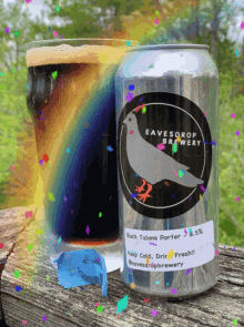 eavesdrop beer rainbow confetti