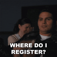 Where Do I Register Gil GIF - Where Do I Register Gil Grease Rise Of The Pink Ladies GIFs