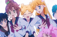 sailor moon anime magical hug happy