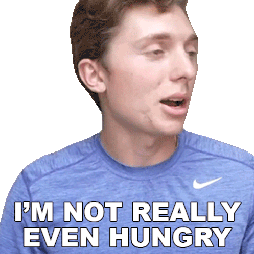 Im Not Really Even Hungry Brandon William Sticker - Im Not Really Even Hungry Brandon William I Dont Feel Any Hunger At All Stickers