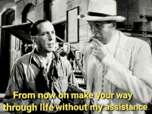 Humphrey Bogart John Huston GIF - Humphrey Bogart John Huston No More From Me GIFs