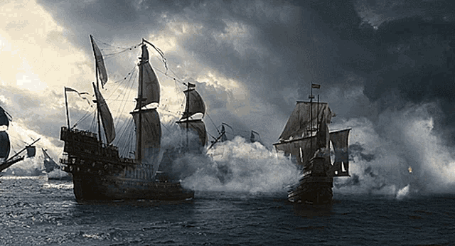 PELEA DE GALEONS Naval-combat