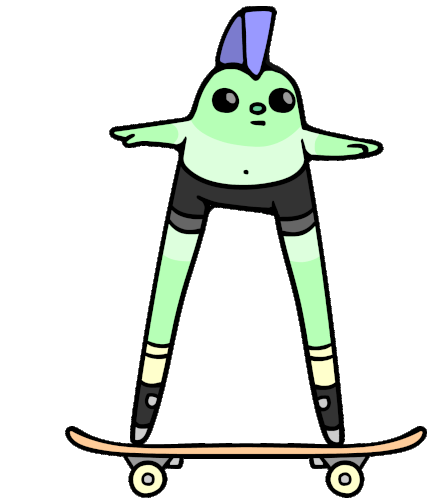 Skater Skateboard Sticker - Skater Skateboard Skating Stickers