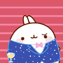 Lets Drink Molang GIF - Lets Drink Molang Champagne GIFs