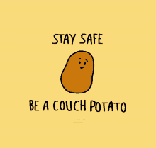 Stay Safe Stay Home GIF - Stay Safe Stay Home Couch Potato GIFs