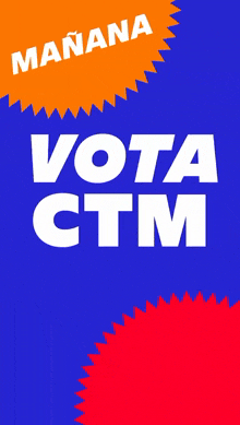 a poster that says vota ctm on it