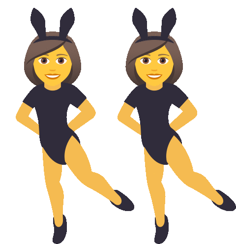 Women With Bunny Ears People Sticker - Women With Bunny Ears People Joypixels Stickers