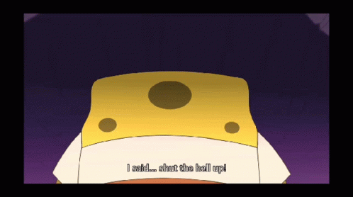 Spongebob Anime GIF - Spongebob Anime Shut The Hell Up - Discover & Share  GIFs