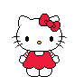 Hello Kitty Sticker - Hello Kitty Red Stickers