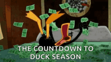Daffy Duck Money GIF - Daffy Duck Money The Countdown To Ducks Season GIFs