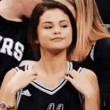 Selena Gomez Sassy GIF - Selena Gomez Sassy Pop Your Collar GIFs