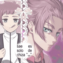 a drawing of a girl with the words sae solo de chiza on it