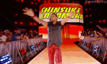 Shinsuke Nakamura Entrance GIF - Shinsuke Nakamura Entrance Boom GIFs