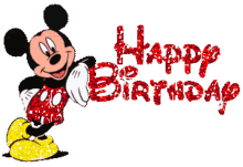 hbd birthday mickey mouse happy birthday mickey