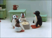 Pingu Popcorn Pinga Popcorn GIF