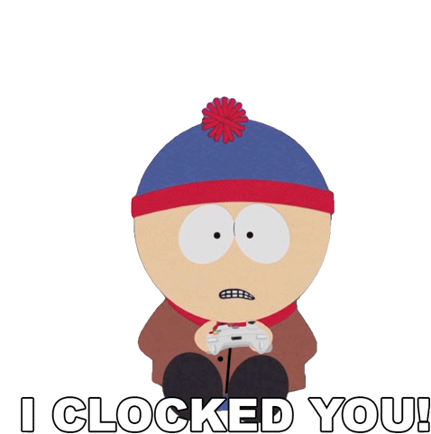 I Clocked You Stan Marsh Sticker - I Clocked You Stan Marsh South Park Stickers