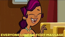 Total Drama World Tour Everyone Loves A Foot Massage GIF - Total Drama World Tour Everyone Loves A Foot Massage Foot Massage GIFs