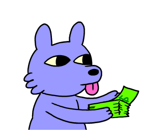 Dog Money Sticker - Dog Money Stickers