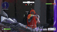 a video game is being played with a purple can that says nvidia