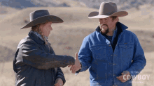 shaking hands coy melancon brianna markum mcclain ultimate cowboy showdown deal