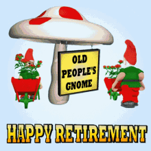 Happy Retirement Gnomes GIF