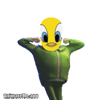 a cartoon character with animate me app on the bottom right
