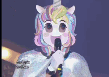 Masked Singer Unicorn GIF