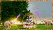 Lord Shiva Flowers GIF - Lord Shiva Flowers Elephant GIFs