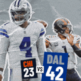 Dallas Cowboys (42) Vs. Chicago Bears (23) Third-fourth Quarter Break GIF - Nfl National Football League Football League GIFs