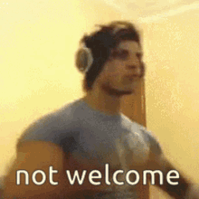 Zyzz Not Welcome GIF