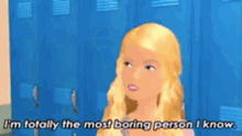 Barbie Boring Person GIF - Barbie Boring Person High School GIFs