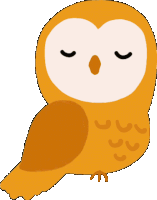Owl Sleeping Sticker