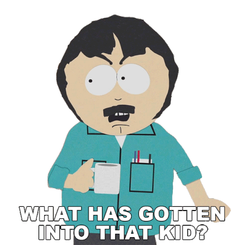 What Has Gotten Into That Kid Randy Marsh Sticker - What Has Gotten Into That Kid Randy Marsh South Park Stickers