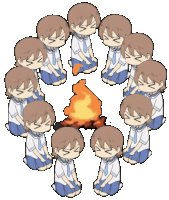 Campfire Nichijou Sticker
