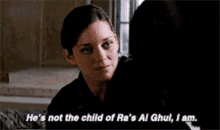 Talia Al Ghul Hes Not The Child GIF - Talia Al Ghul Talia Ghul GIFs