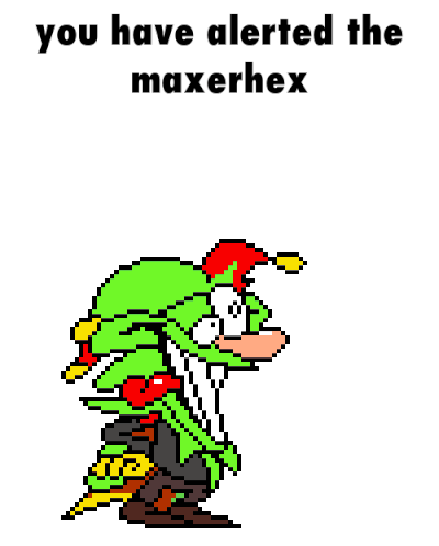 Maxerhex Alert Sticker - Maxerhex Alert Pizza-tower Stickers