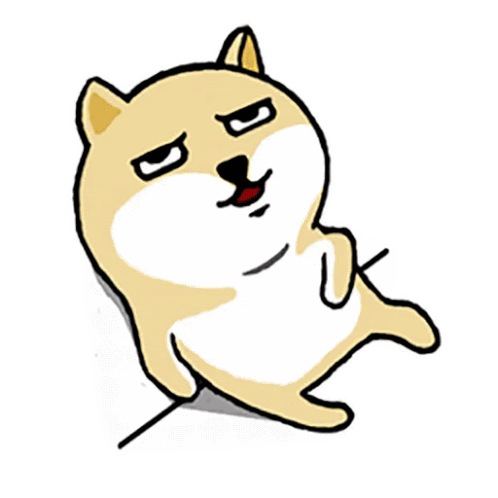 Shiba ôm Bụng Huynhduc Sticker - Shiba ôm Bụng Huynhduc Stickers