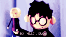 Harry Potter Say Hello Draco GIF - Harry Potter Say Hello Draco Puppet GIFs