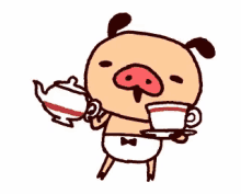 coffee waiter pig dpg