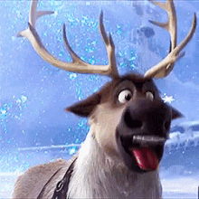 Frozen Reindeer GIF - Frozen Reindeer Snow GIFs