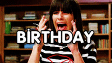 Glee Rachel Berry GIF - Glee Rachel Berry Birthday GIFs
