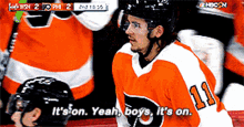 Philadelphia Flyers Travis Konecny GIF - Philadelphia Flyers Travis Konecny Its On Yeah Boys Its On GIFs