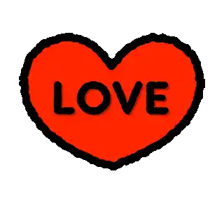 Heart Love Sticker - Heart Love Stickers