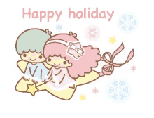 Little Twin Stars Happy Holiday GIF - Little Twin Stars Happy Holiday GIFs